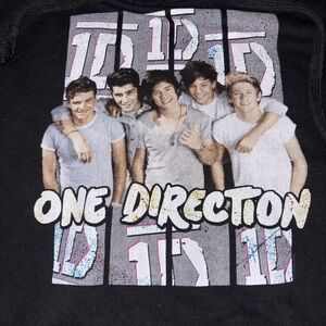 1D one Direction Boyband tribute Black Graphic Hoodie